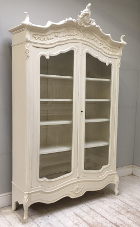 french antique rococo armoire / display 